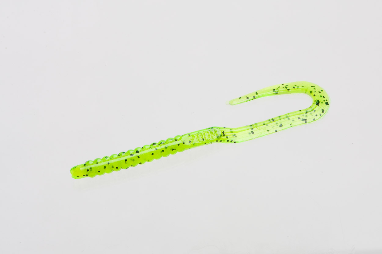 thumbnail interactive-video image 1 of Texjet 3.5" Paddle Tail Worms – Green Pumpkin/Orange Flake, 30-Pack, Drop Shot Finesse Bass Bait 1 of 2
