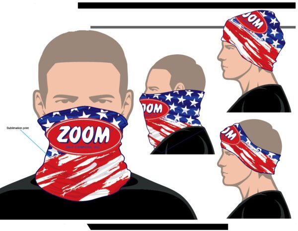 Zoom Neck Gaiter - USA FLAG